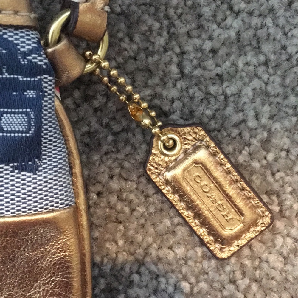 Medium-Sized Patchwork Coach Wristlet - image 4